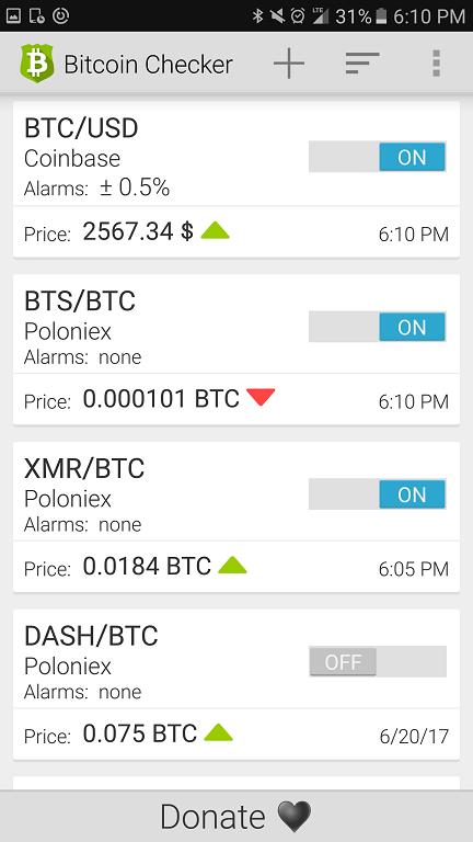Get Bi!   tcoin And Other Cryptocoin Price Alerts To Your Smart Phone - 